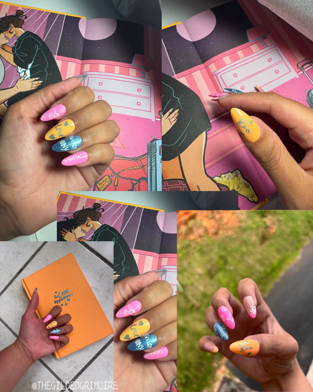 The Love Hypothesis Press On Nails - Book Inspired