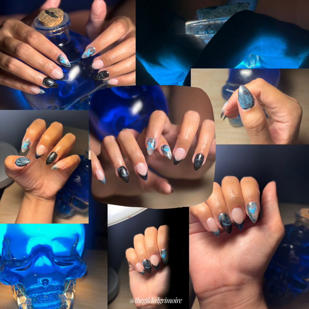 Lights Out Press On Nail Set - Book Inspired